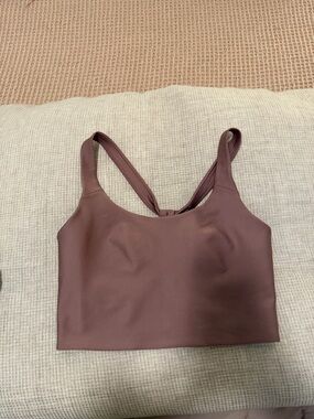 ALO Yoga Mauve Brown Sports Bra